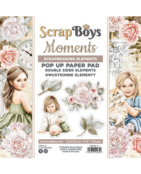 ScrapBoys Moments 6x6 Inch Pop Up Paper Pad (MOME-11) (DISCONTINUED)