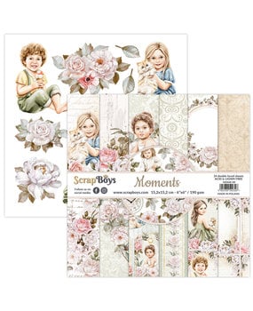 ScrapBoys Moments 6x6 Inch Paper Pad (MOME-09) (OUTLET)