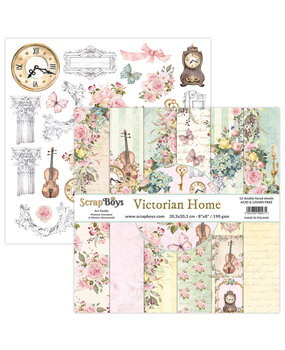 ScrapBoys Victorian Home 8x8 Inch Paper Pad (NE-VIHO-10) (DISCONTINUED)