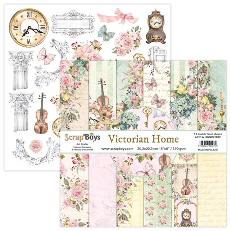 ScrapBoys Victorian Home 8x8 Inch Paper Pad (NE-VIHO-10) (DISCONTINUED) ScrapBoys Victorian Home 8x8 Inch Paper Pad (NE-VIHO-10) (DISCONTINUED)
