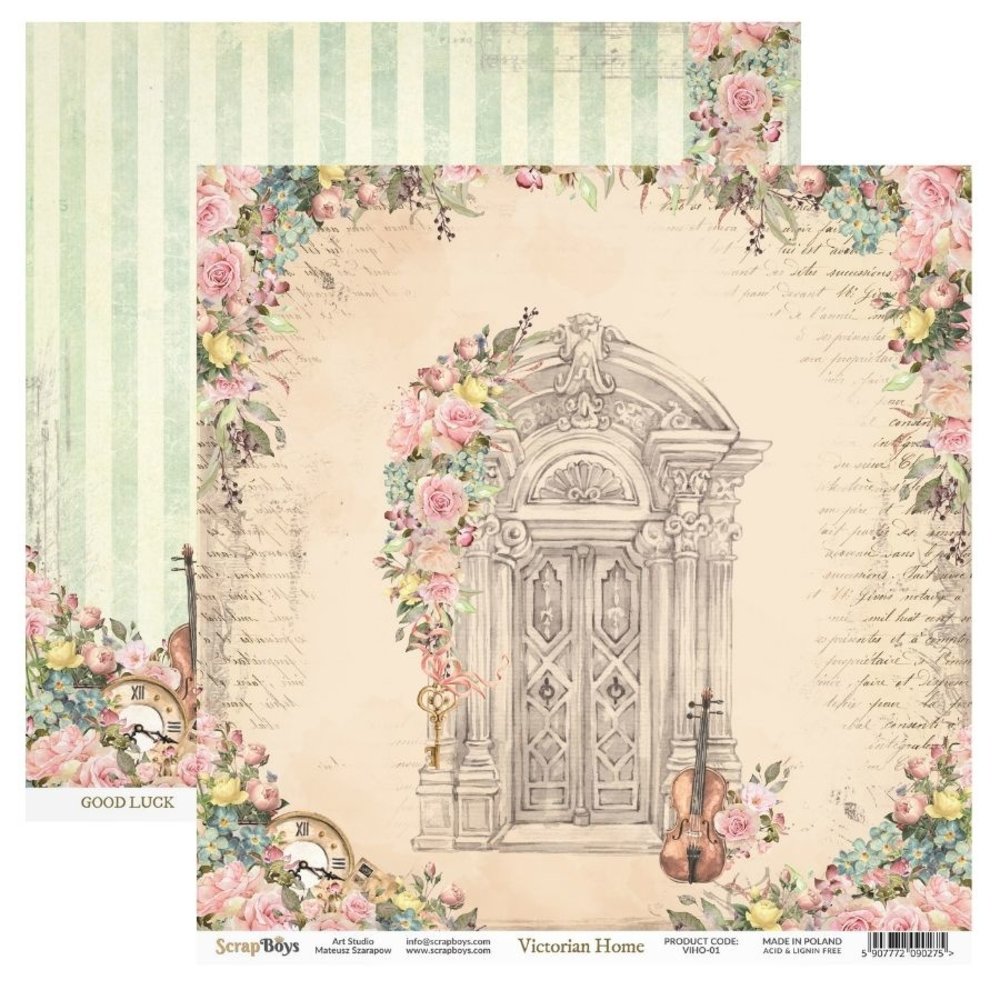 ScrapBoys Victorian Home 8x8 Inch Paper Pad (NE-VIHO-10) (DISCONTINUED) ScrapBoys Victorian Home 8x8 Inch Paper Pad (NE-VIHO-10) (DISCONTINUED)