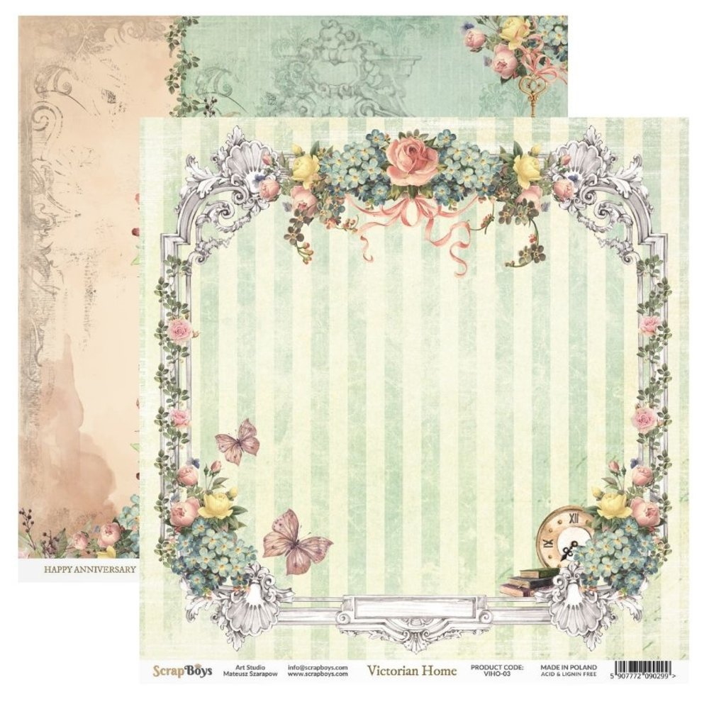 ScrapBoys Victorian Home 8x8 Inch Paper Pad (NE-VIHO-10) (DISCONTINUED) ScrapBoys Victorian Home 8x8 Inch Paper Pad (NE-VIHO-10) (DISCONTINUED)