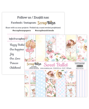 ScrapBoys Sweet Ballet 6x6 Inch Paper Pad (SWBA-09) (DISCONTINUED)