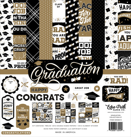 Echo Park Graduation 12x12 Inch Collection Kit (GR298016) (DISCONTINUED) Echo Park Graduation 12x12 Inch Collection Kit (GR298016) (DISCONTINUED)