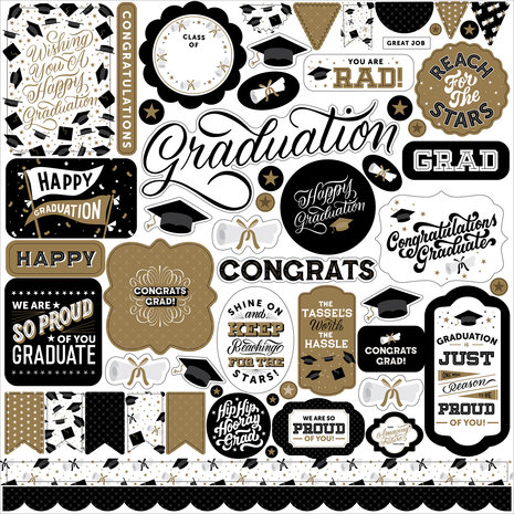 Echo Park Graduation 12x12 Inch Collection Kit (GR298016) (DISCONTINUED) Echo Park Graduation 12x12 Inch Collection Kit (GR298016) (DISCONTINUED)