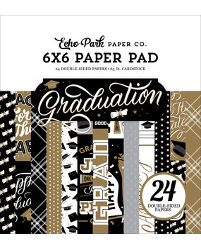 Echo Park Graduation 6x6 Inch Paper Pad (GR298023) (OUTLET)