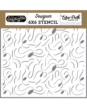 Echo Park Celebration Swirls Designer Stencil (GR298033) (DISCONTINUED)