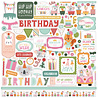 Echo Park A Birthday Wish Girl 12x12 Inch Element Sticker (BWG296014) (DISCONTINUED)