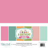 Echo Park A Birthday Wish Girl 12x12 Inch Coordinating Solids Paper Pack (BWG296015) (DISCONTINUED)