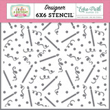 Echo Park Candles And Confetti Designer Stencil (BWG296033) (DISCONTINUED)
