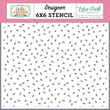 Echo Park Confetti Explosion Designer Stencil (BWG296035) (DISCONTINUED)