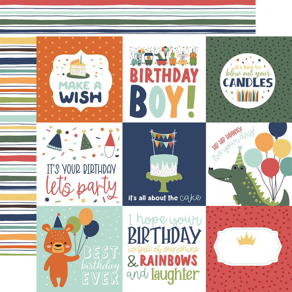 Echo Park A Birthday Wish Boy 12x12 Inch Collection Kit (BWB297016) (DISCONTINUED) Echo Park A Birthday Wish Boy 12x12 Inch Collection Kit (BWB297016) (DISCONTINUED)