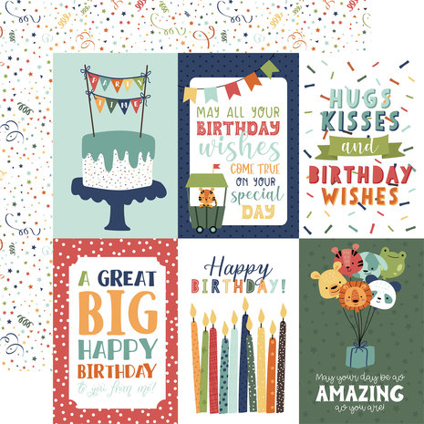 Echo Park A Birthday Wish Boy 12x12 Inch Collection Kit (BWB297016) (DISCONTINUED) Echo Park A Birthday Wish Boy 12x12 Inch Collection Kit (BWB297016) (DISCONTINUED)