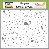 Echo Park Mixed Confetti Designer Stencil (BWB297034) (DISCONTINUED)