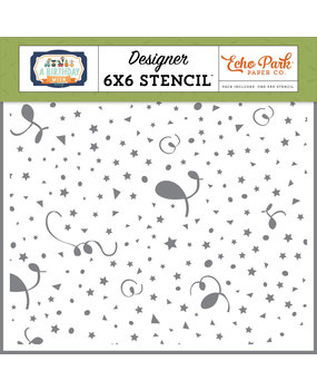 Echo Park Mixed Confetti Designer Stencil (BWB297034) (DISCONTINUED)