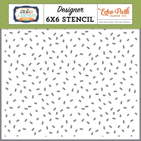 Echo Park Let's Party Designer Stencil (BWB297035) (DISCONTINUED) Echo Park Let's Party Designer Stencil (BWB297035) (DISCONTINUED)