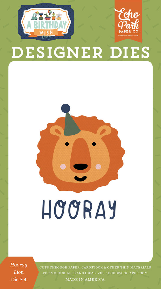 Echo Park Hooray Lion Designer Dies (BWB297040) (DISCONTINUED) Echo Park Hooray Lion Designer Dies (BWB297040) (DISCONTINUED)