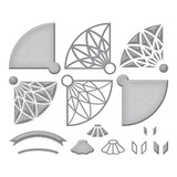 Spellbinders Quilted Stained Glass Window Etched Dies (S5-543) (OUTLET)