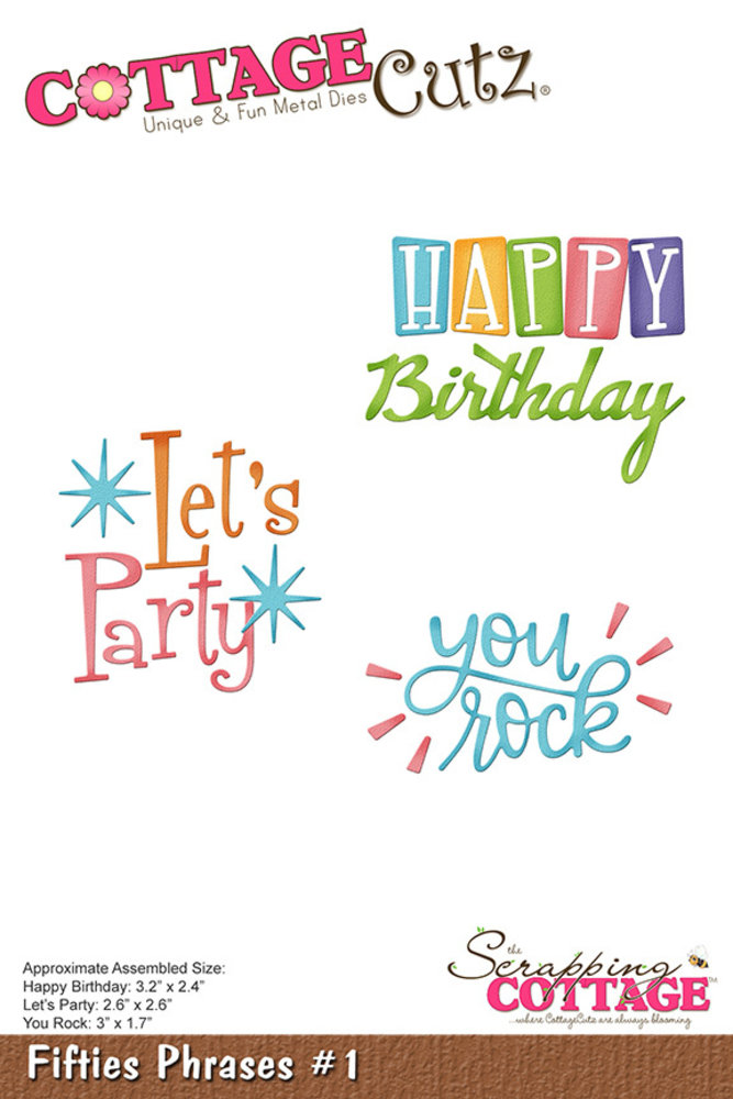 Scrapping Cottage Fifties Phrases #1 (CC-1150) (OUTLET)