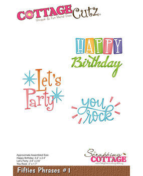Scrapping Cottage Fifties Phrases #1 (CC-1150) (OUTLET)