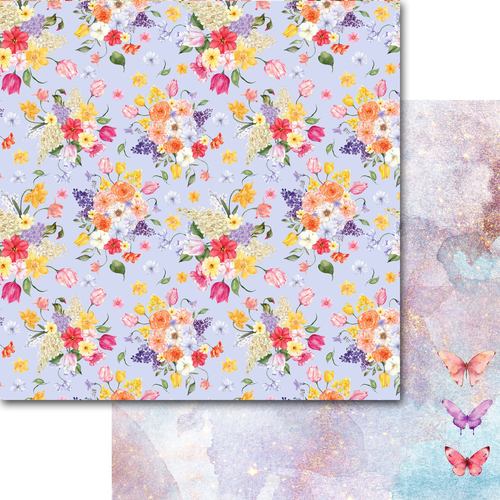 Memory Place Kawaii Paper Goods Sunshine Meadows 12x12 Inch Paper Pack (MP-61092) (OUTLET)