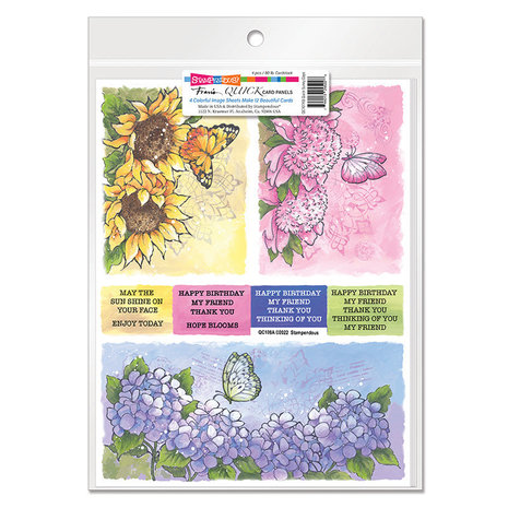 Stampendous Quick Card Panels Wings Of Flight (4pcs) (QC108AB) (OUTLET)
