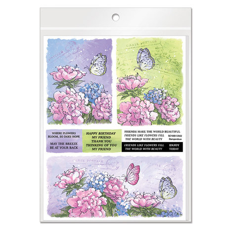 Stampendous Quick Card Panels Wings Of Flight (4pcs) (QC108AB) (OUTLET)