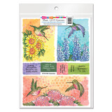 Stampendous Quick Card Panels Hummingbird Bright (4pcs) (QC112AB) (OUTLET)