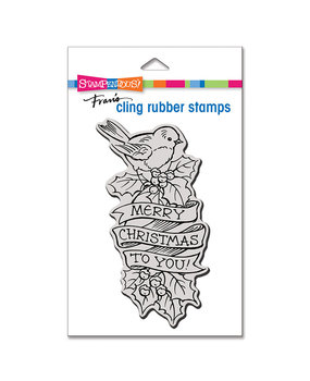 Stampendous Birdie Banner Mini Cling Rubber Stamps (CSM112) (OUTLET)