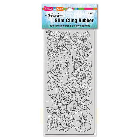 Stampendous Floral Wings Slim Cling Rubber Stamps (CSL02) (OUTLET)