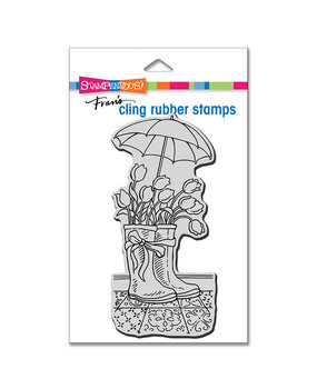 Stampendous Tulip Wellies Mini Cling Rubber Stamps (CSM102) (OUTLET)