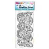 Stampendous Holiday Donuts Slim Cling Rubber Stamps (CSL38) (OUTLET)