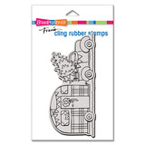 Stampendous Holiday Wheels Mini Cling Rubber Stamps (CSM119) (OUTLET)