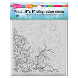 Stampendous Leafy Breeze 6x6 Inch Cling Rubber Stamps (6CR022) (OUTLET)