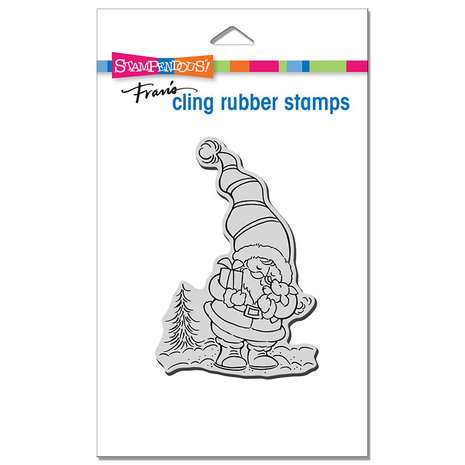 Stampendous Santa Puppy Cling Rubber Stamps (CRP382) (OUTLET)