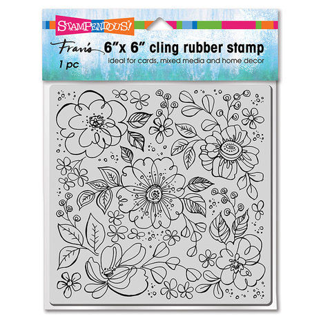 Stampendous Pop Flowers 6x6 Inch Cling Rubber Stamps (6CR027) (OUTLET) Stampendous Pop Flowers 6x6 Inch Cling Rubber Stamps (6CR027) (OUTLET)