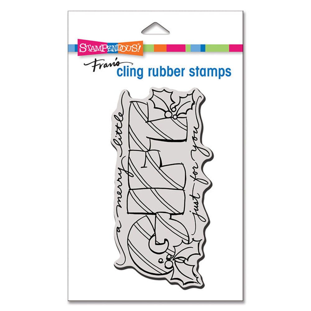 Stampendous Merry Gift Mini Cling Rubber Stamps (CSM113) (OUTLET)