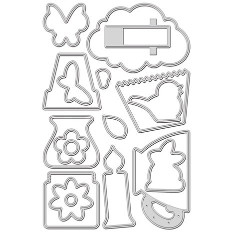 Stampendous Pop Shapes Cutting Dies (DCP1021) (OUTLET) Stampendous Pop Shapes Cutting Dies (DCP1021) (OUTLET)