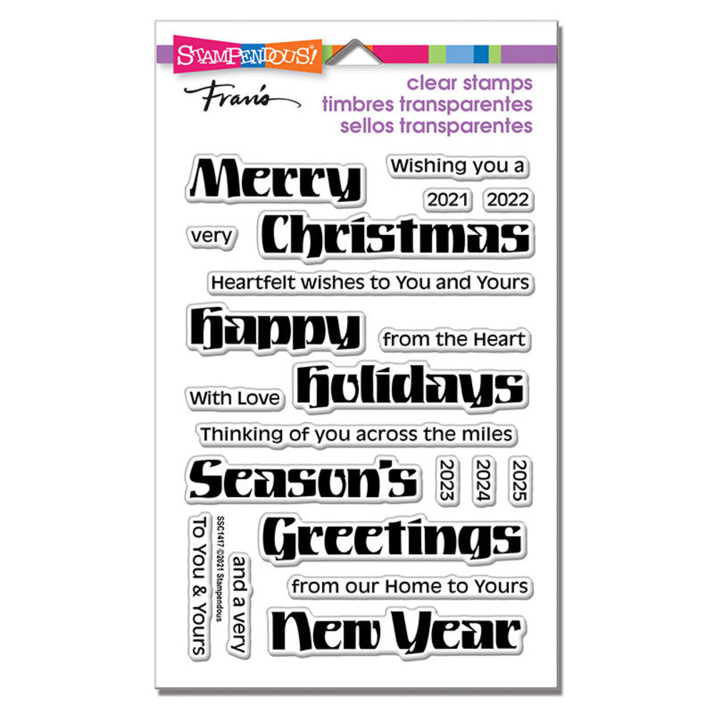 Stampendous Bold Season Perfectly Clear Stamps (SSC1417) (OUTLET) Stampendous Bold Season Perfectly Clear Stamps (SSC1417) (OUTLET)