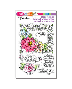 Stampendous Blooming Frame Perfectly Clear Stamps (SSC1387) (OUTLET)