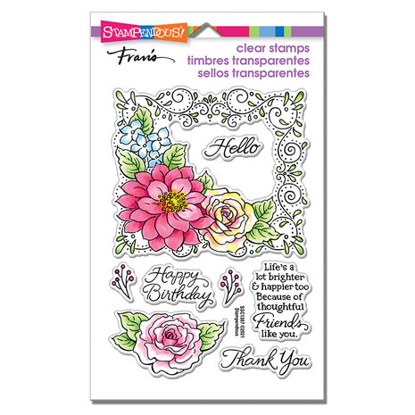 Stampendous Blooming Frame Perfectly Clear Stamps (SSC1387) (OUTLET)