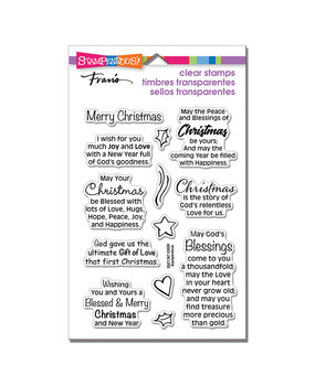 Stampendous Blessed Christmas Perfectly Clear Stamps (SSC1367) (OUTLET)