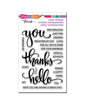 Stampendous Big Words Thanks Perfectly Clear Stamps (SSC1283) (OUTLET)