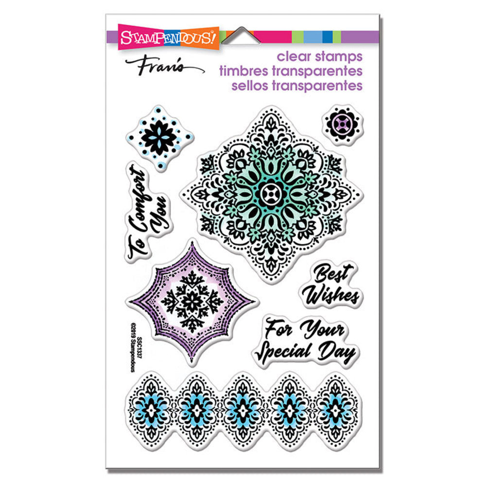 Stampendous Floral Diamonds Perfectly Clear Stamps (SSC1337) (OUTLET)