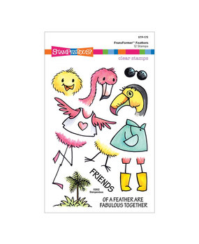 Stampendous Feathers FransFormer Clear Stamps (STP-173) (OUTLET)