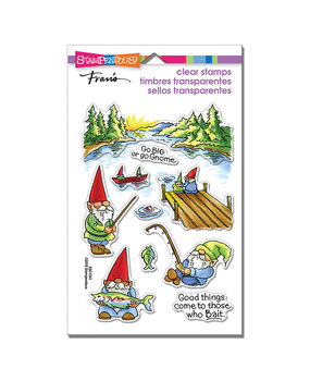 Stampendous Gnome Fishing Perfectly Clear Stamps (SSC1341) (OUTLET)