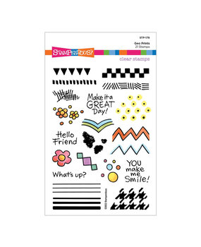 Stampendous Geo Prints FransFormer Clear Stamps (STP-178) (OUTLET)