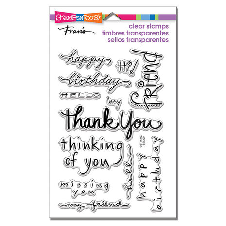 Stampendous Happy Messages Clear Stamps (SSC109) (OUTLET) Stampendous Happy Messages Clear Stamps (SSC109) (OUTLET)