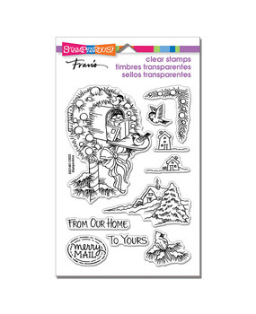 Stampendous Mailbox Wreath Perfectly Clear Stamps (SSC1461) (OUTLET)