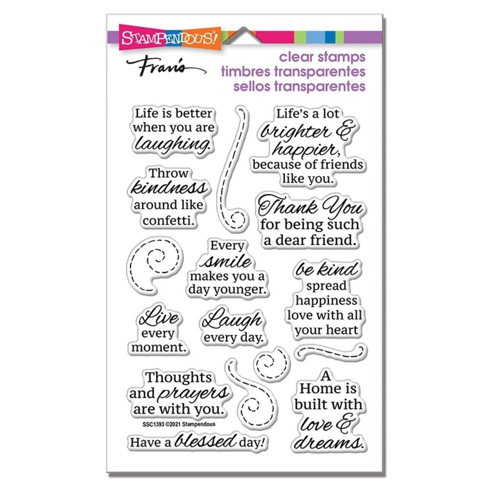 Stampendous Laugh Every Day Perfectly Clear Stamps (SSC1393) (OUTLET) Stampendous Laugh Every Day Perfectly Clear Stamps (SSC1393) (OUTLET)